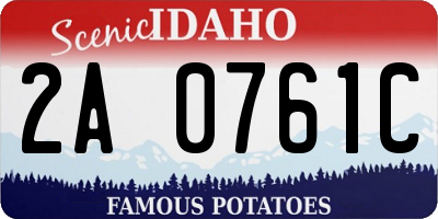 ID license plate 2A0761C