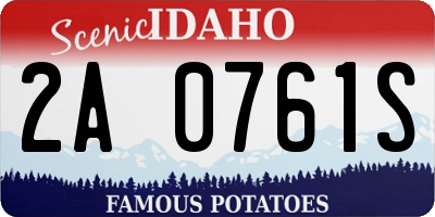 ID license plate 2A0761S
