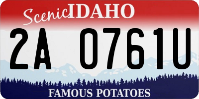 ID license plate 2A0761U