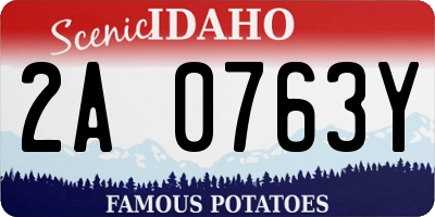ID license plate 2A0763Y