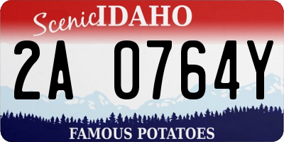 ID license plate 2A0764Y