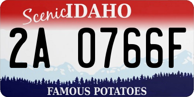 ID license plate 2A0766F