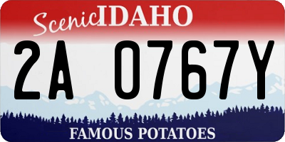 ID license plate 2A0767Y