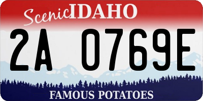 ID license plate 2A0769E