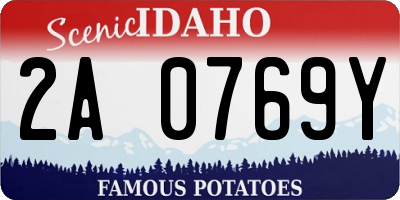 ID license plate 2A0769Y