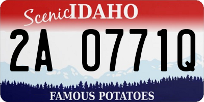 ID license plate 2A0771Q