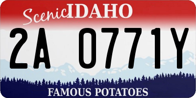 ID license plate 2A0771Y
