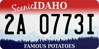 ID license plate 2A0773I