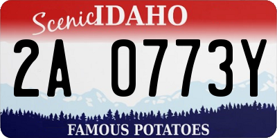 ID license plate 2A0773Y
