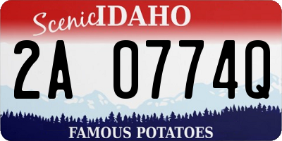 ID license plate 2A0774Q