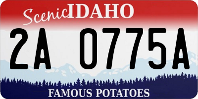 ID license plate 2A0775A