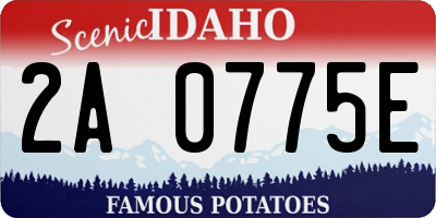 ID license plate 2A0775E