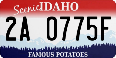 ID license plate 2A0775F