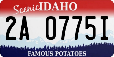 ID license plate 2A0775I