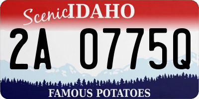 ID license plate 2A0775Q