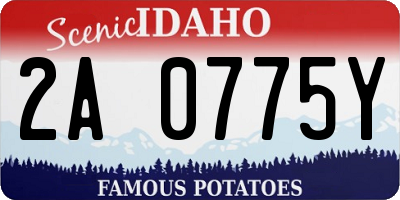 ID license plate 2A0775Y