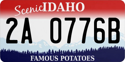 ID license plate 2A0776B