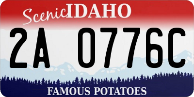 ID license plate 2A0776C