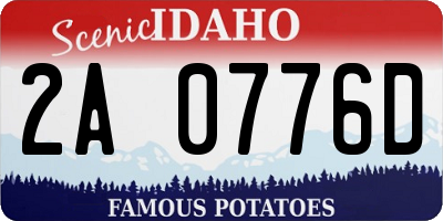 ID license plate 2A0776D