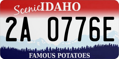 ID license plate 2A0776E