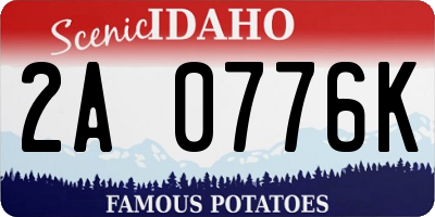 ID license plate 2A0776K