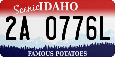 ID license plate 2A0776L