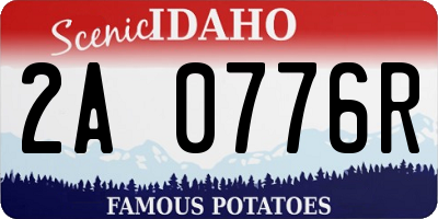 ID license plate 2A0776R