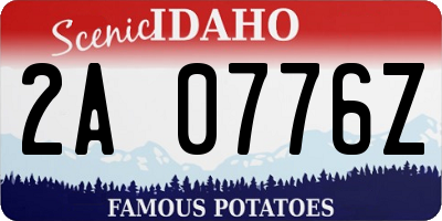 ID license plate 2A0776Z
