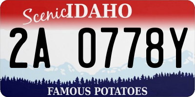 ID license plate 2A0778Y