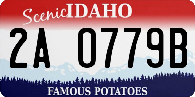 ID license plate 2A0779B