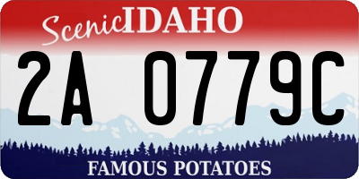 ID license plate 2A0779C
