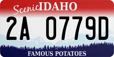 ID license plate 2A0779D