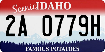 ID license plate 2A0779H