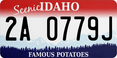 ID license plate 2A0779J