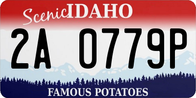 ID license plate 2A0779P