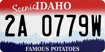 ID license plate 2A0779W