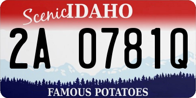 ID license plate 2A0781Q