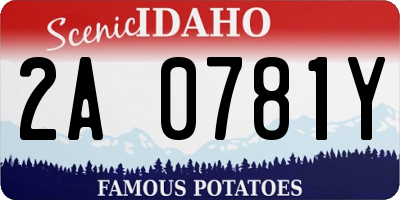 ID license plate 2A0781Y