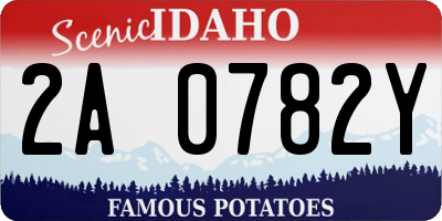 ID license plate 2A0782Y
