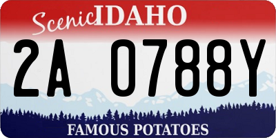 ID license plate 2A0788Y