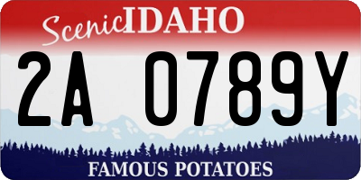 ID license plate 2A0789Y