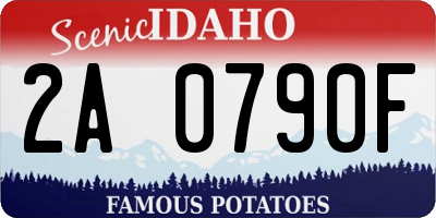ID license plate 2A0790F