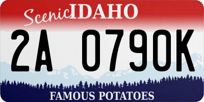 ID license plate 2A0790K
