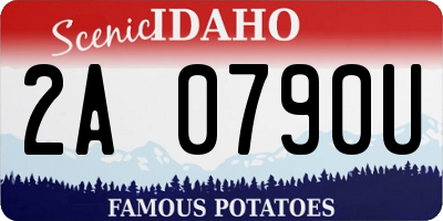 ID license plate 2A0790U