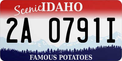 ID license plate 2A0791I