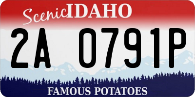 ID license plate 2A0791P