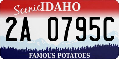ID license plate 2A0795C
