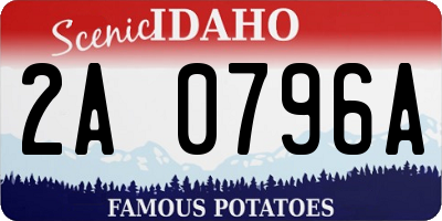 ID license plate 2A0796A