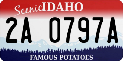 ID license plate 2A0797A