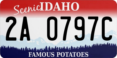 ID license plate 2A0797C